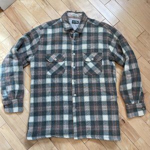 Vintage Quilt Lined Wool Shirt Jacket